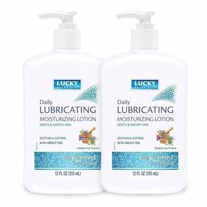2 Pack Lucky Super Soft Lubricating Moisturizing Lotion with Vitamin E